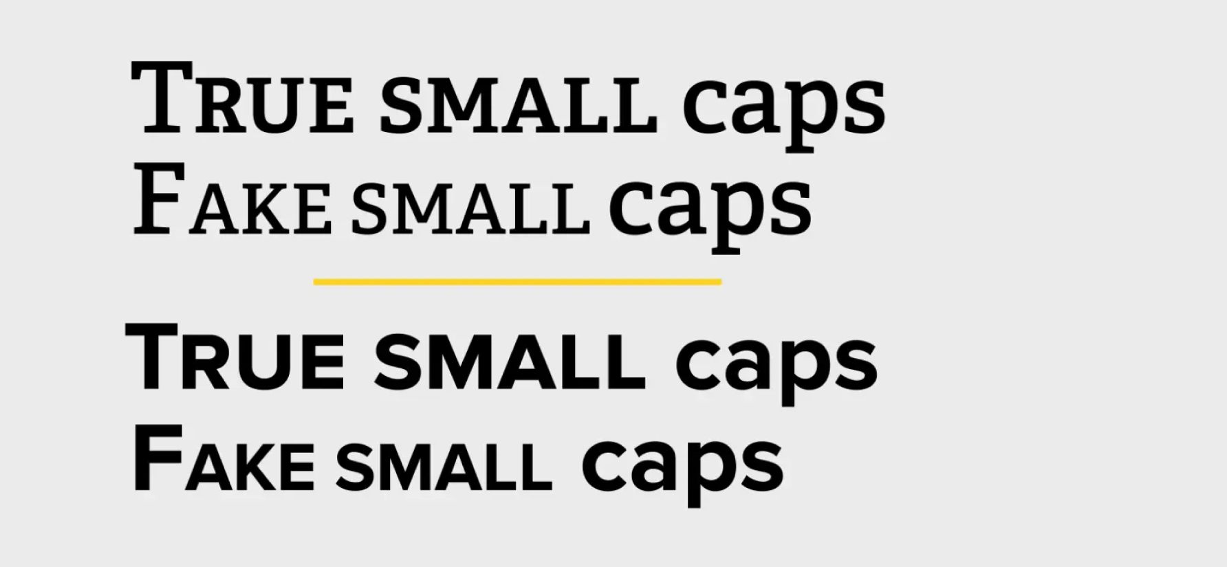 Small Caps - понимание и применение строчно-заглавных букв или "нижневерхнего" регистра ))